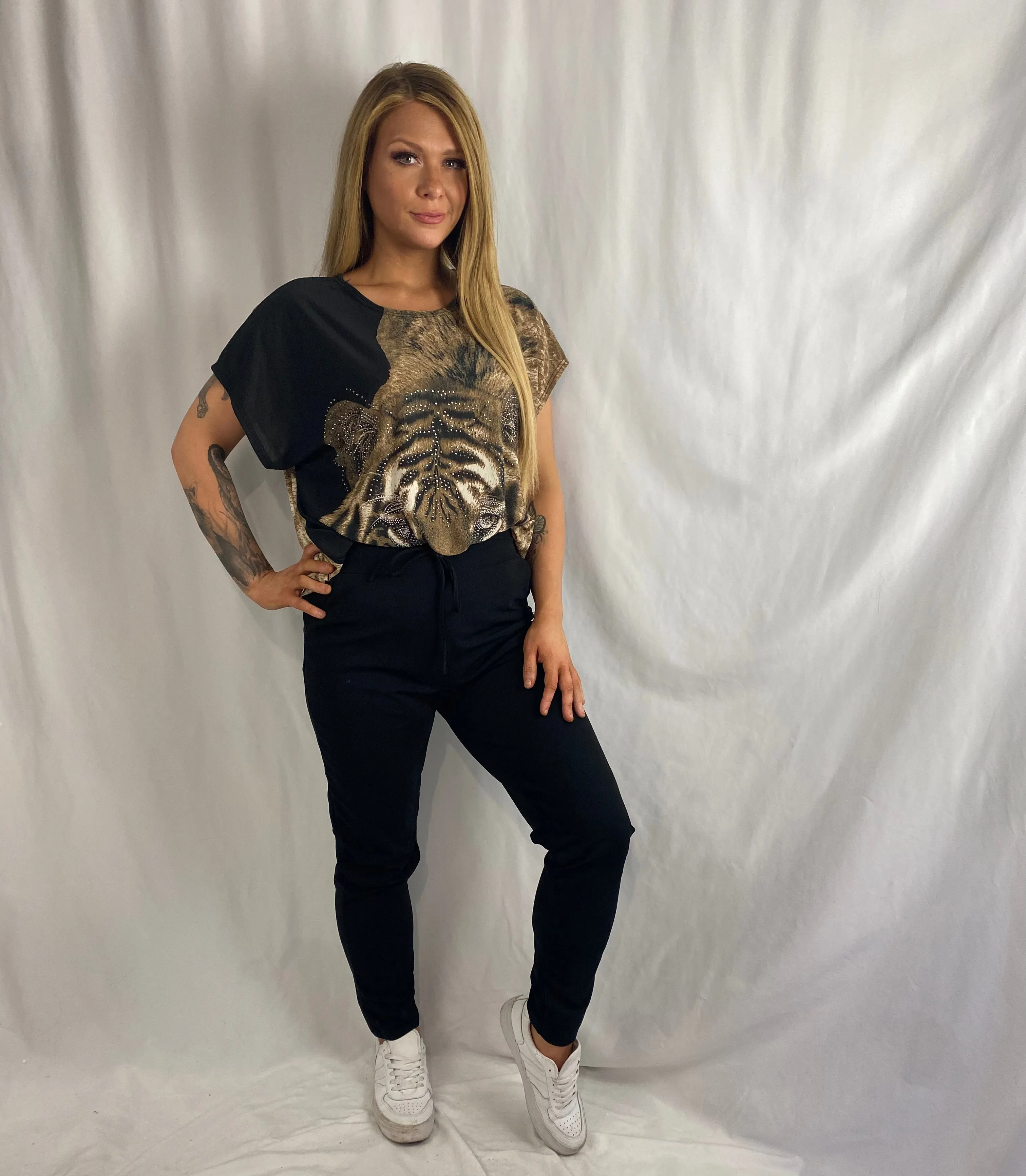 💙 BIANCA Black Full Length Stretch Skinny Pants