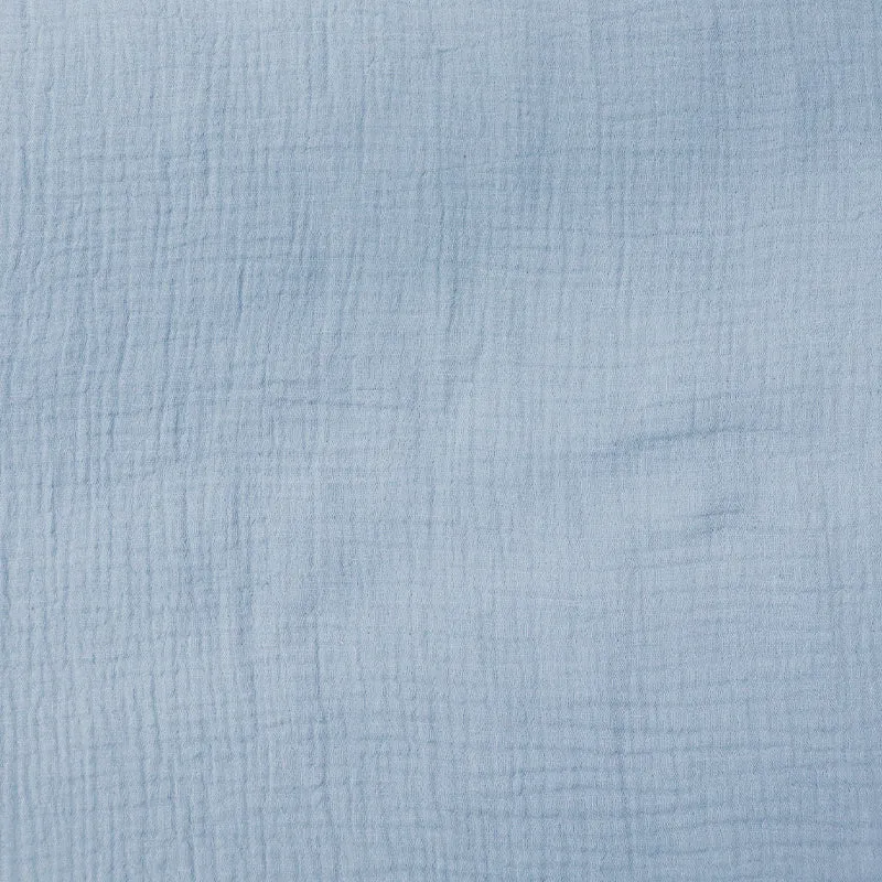 145CM REMNANT Cotton Double Gauze - Powder Blue
