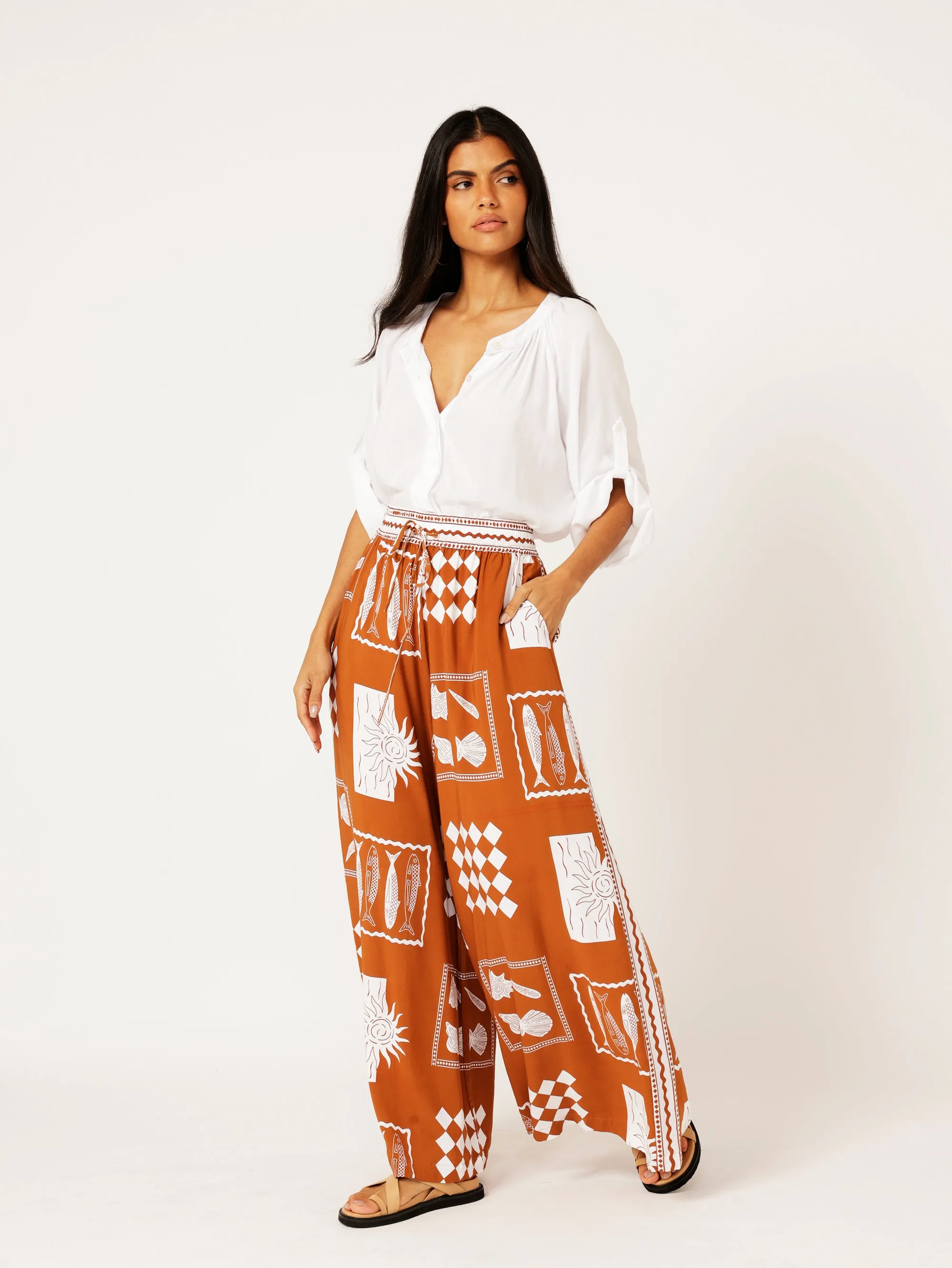 40% off Euro Cinnamon SET with (Cropped Nat top)
