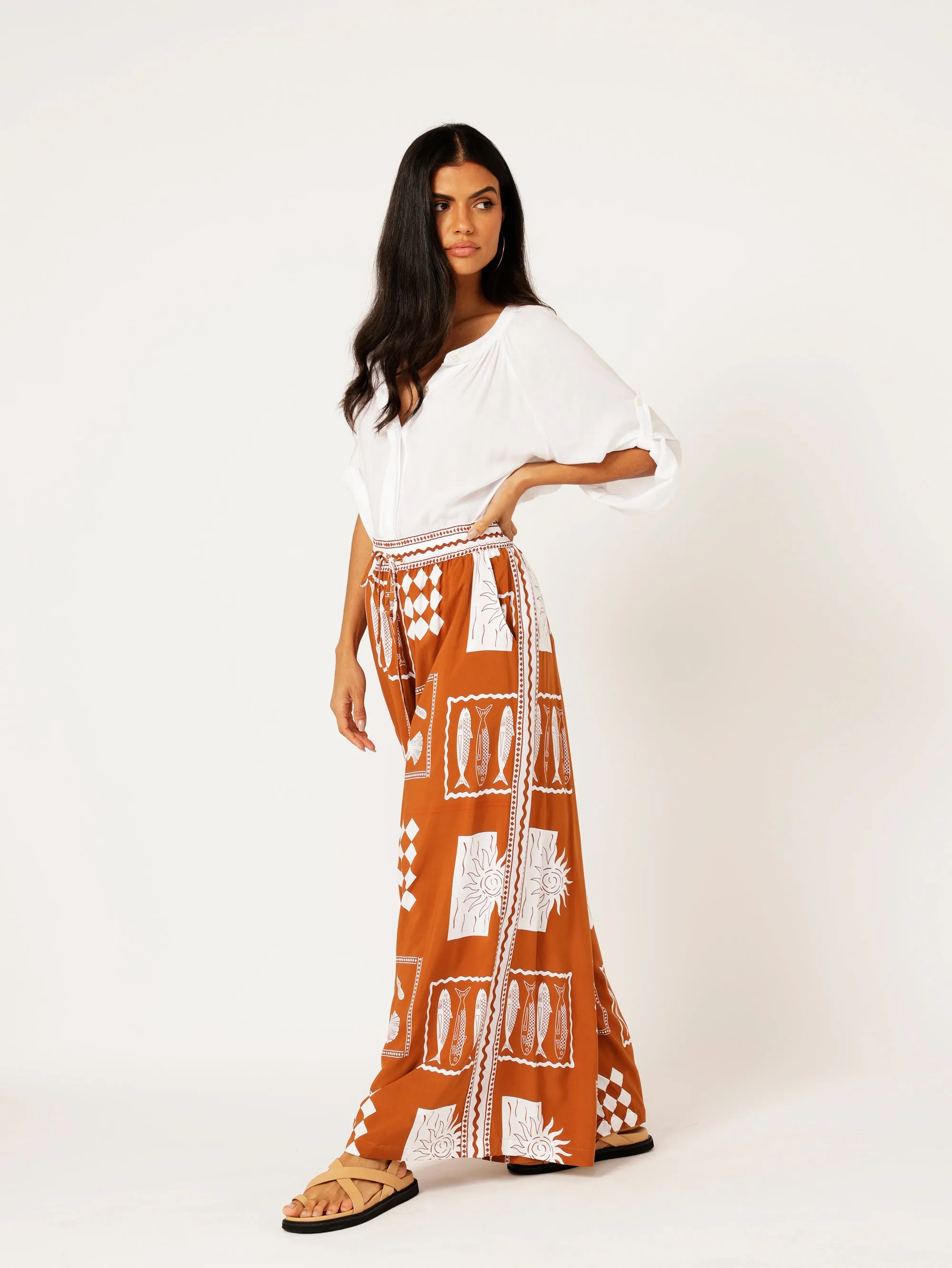 40% off Euro Cinnamon SET with (Cropped Nat top)