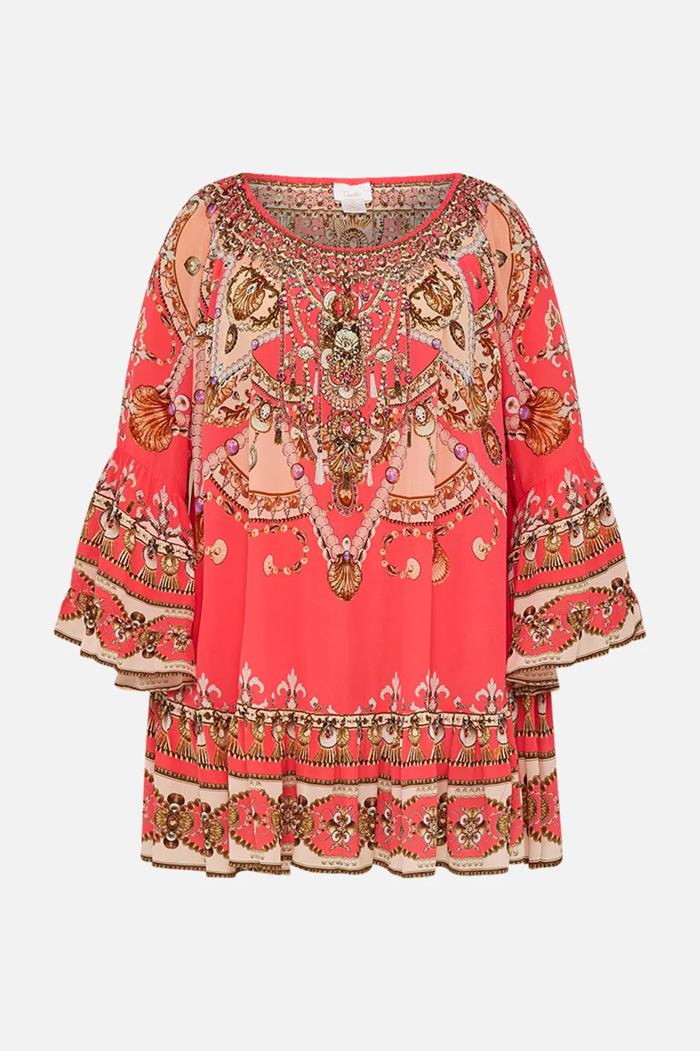 A LINE FRILL DRESS SHELL GAMES