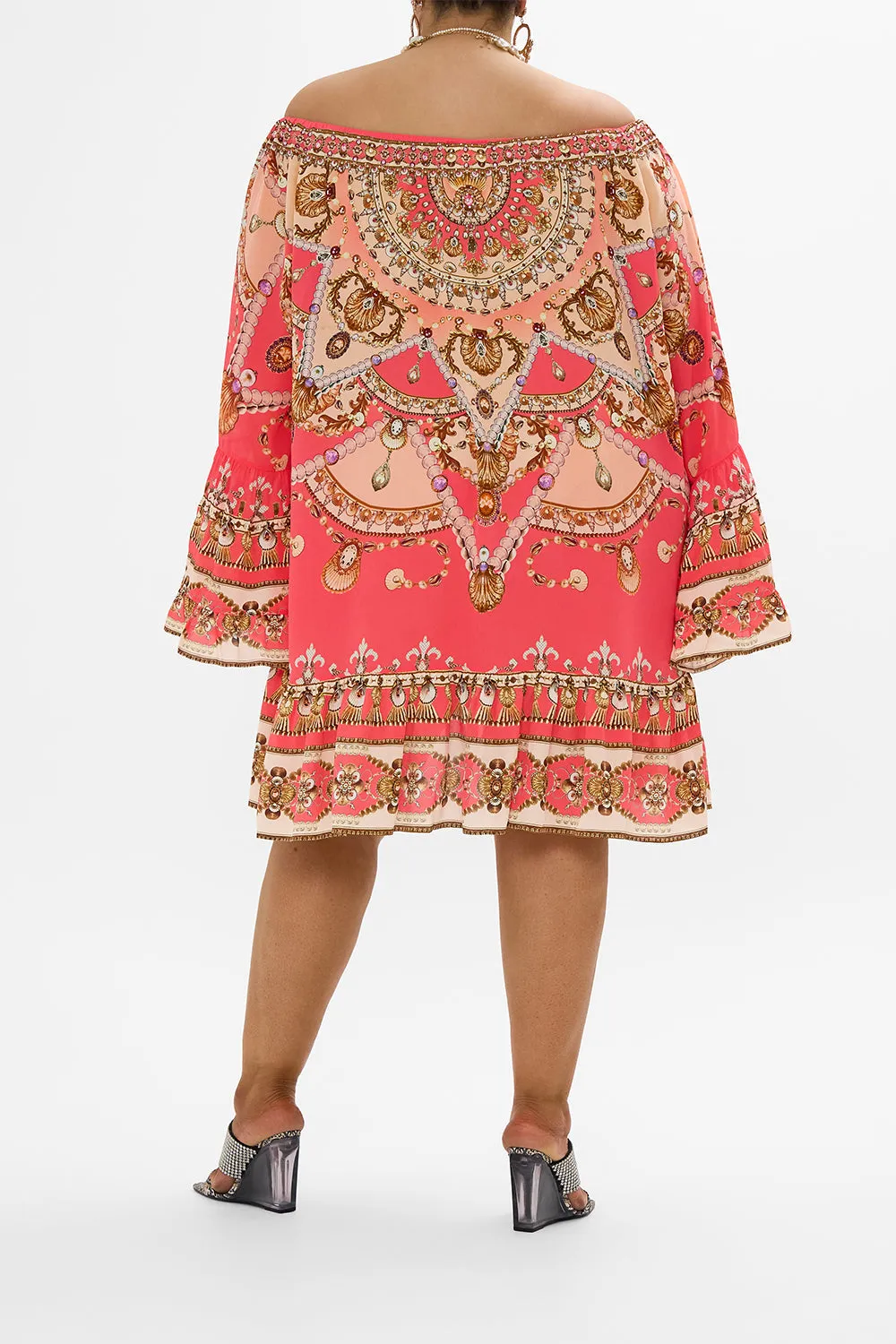 A LINE FRILL DRESS SHELL GAMES