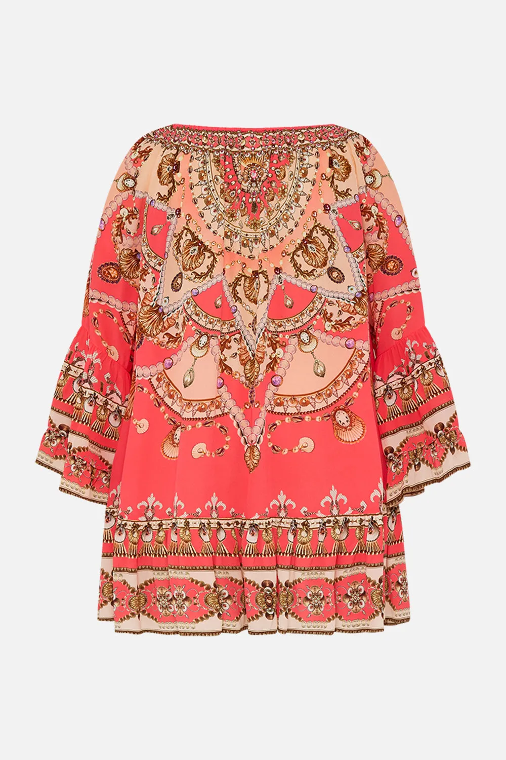 A LINE FRILL DRESS SHELL GAMES