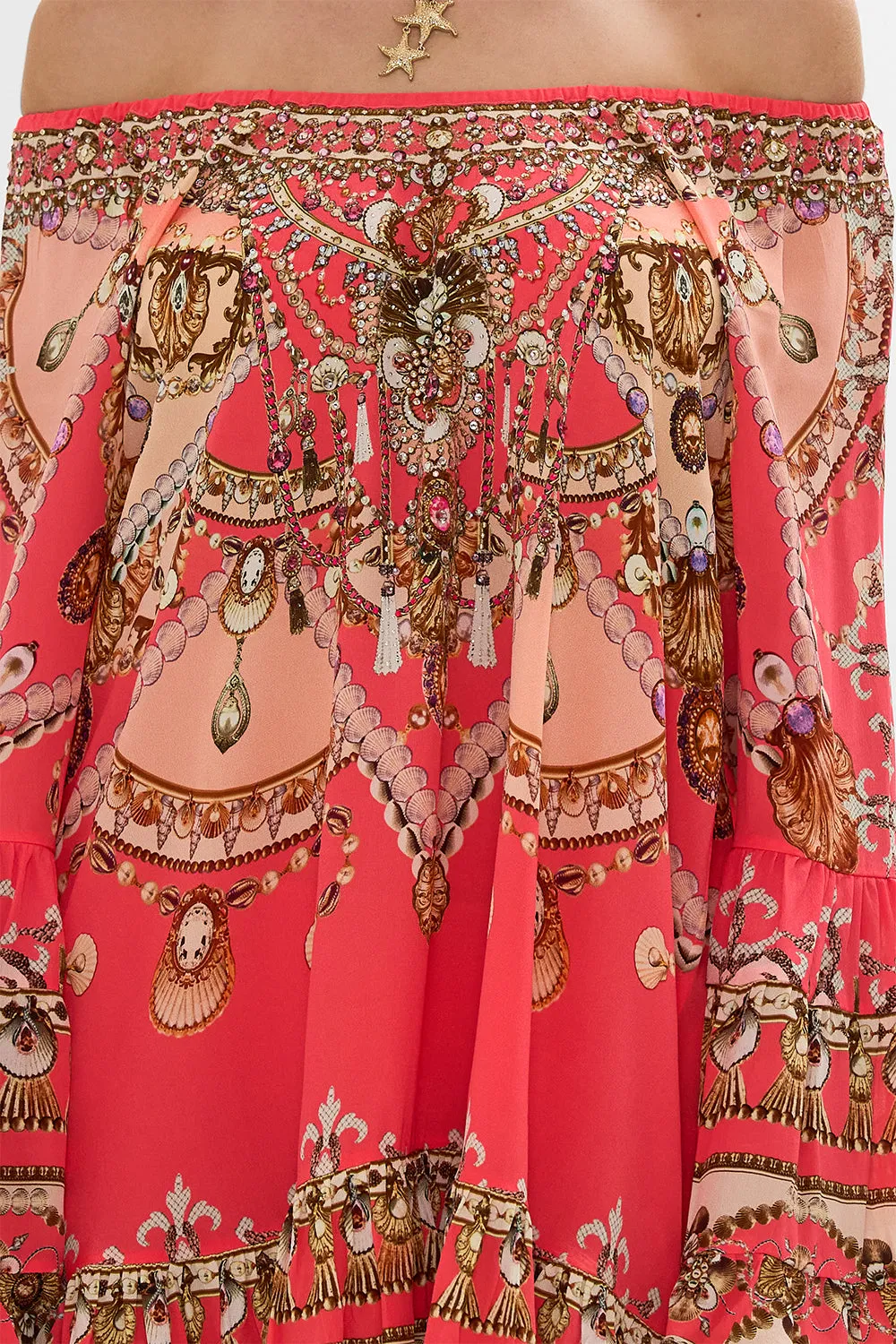 A LINE FRILL DRESS SHELL GAMES