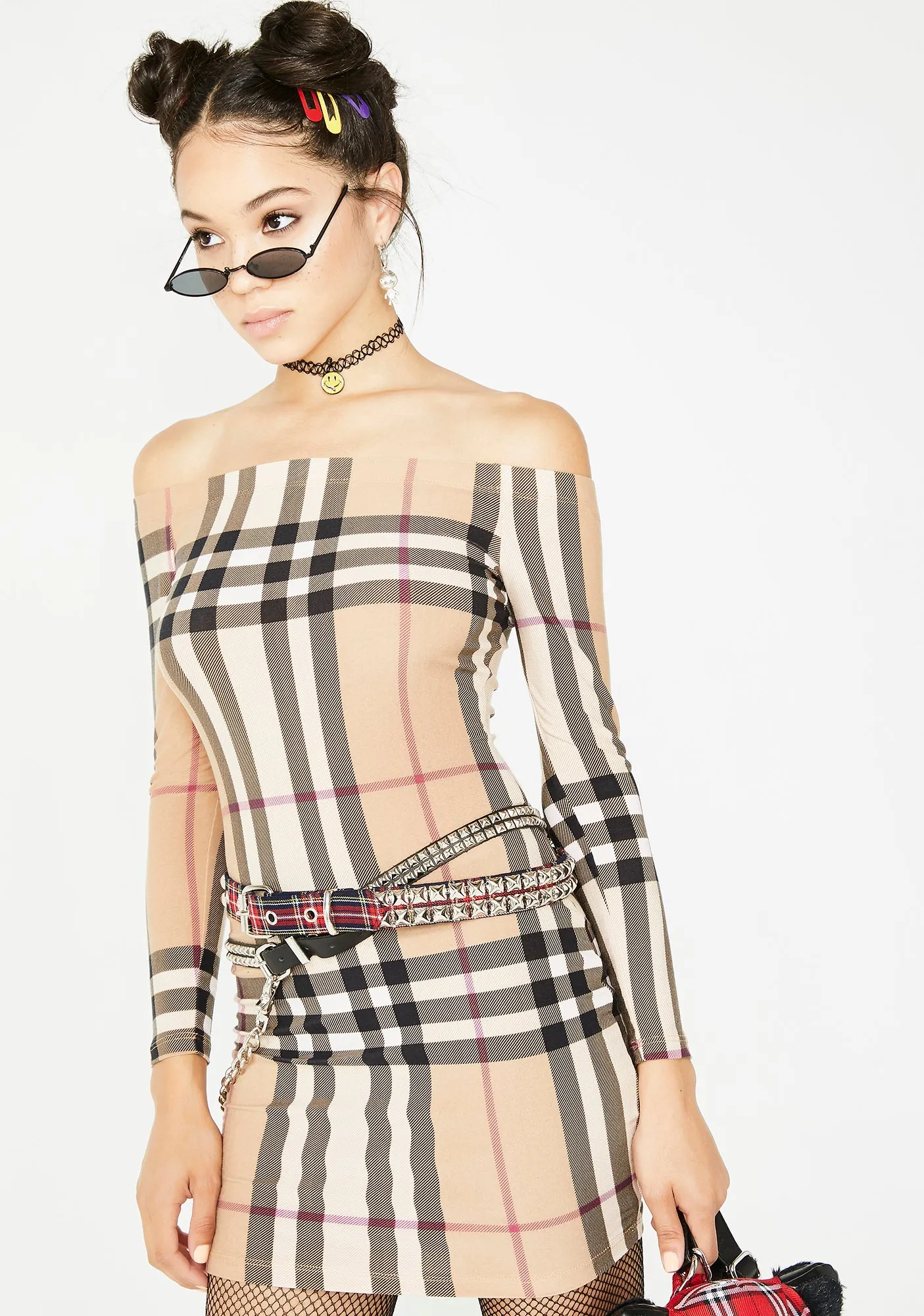 All You Need Plaid Dress