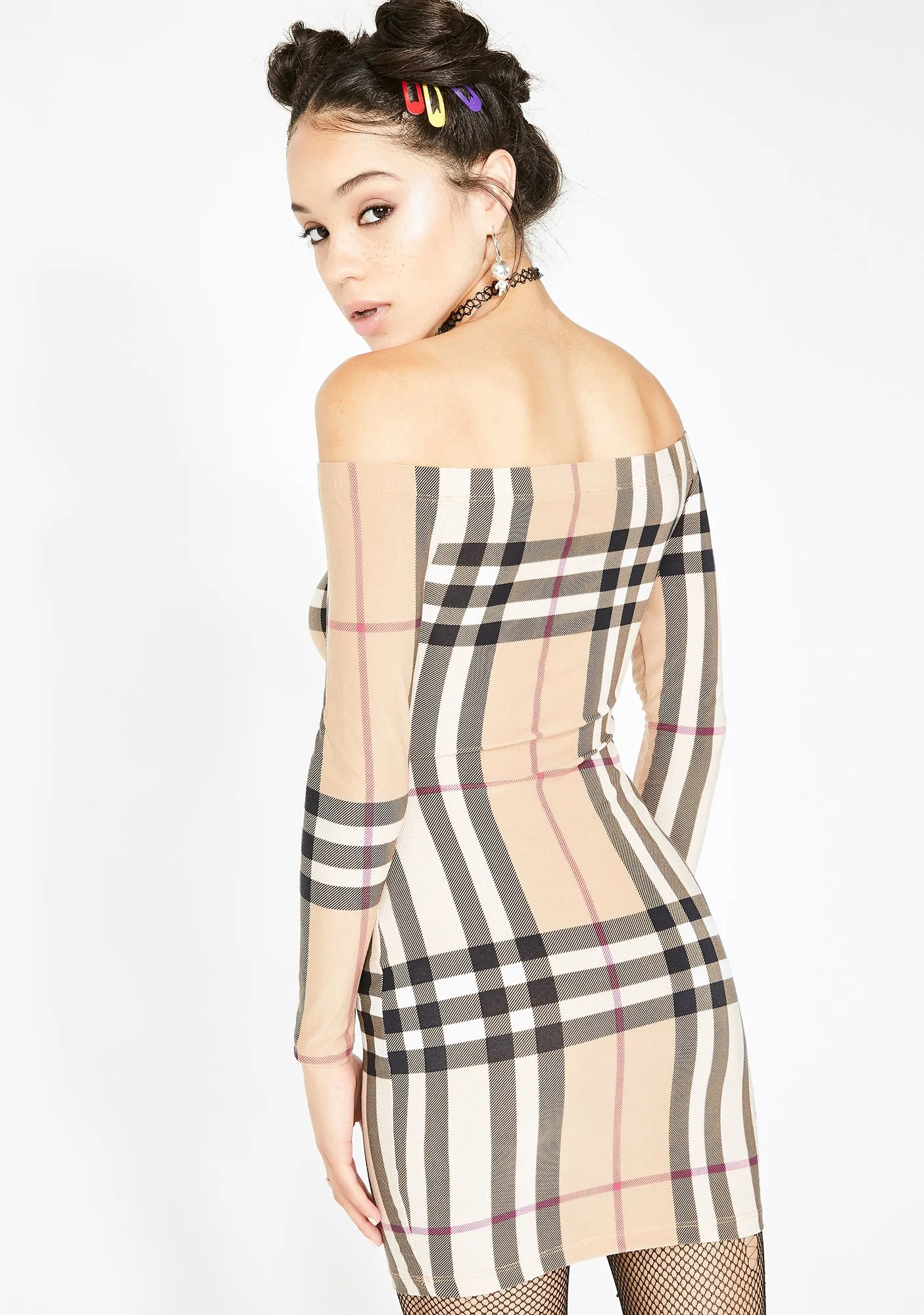 All You Need Plaid Dress
