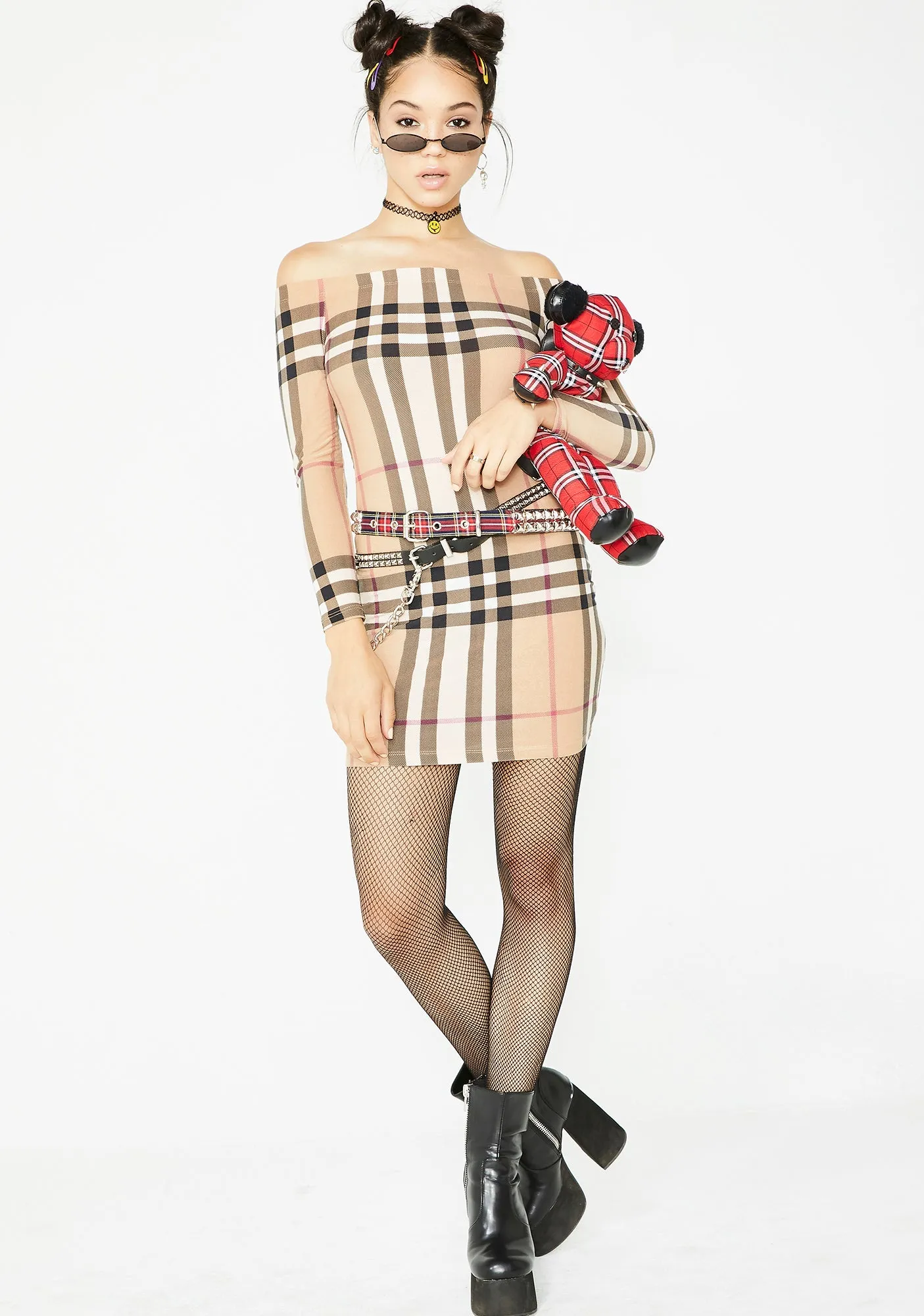 All You Need Plaid Dress