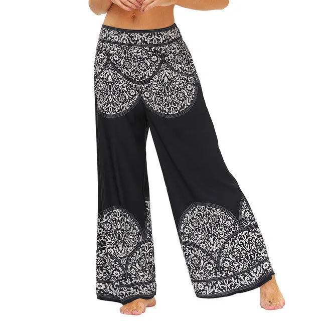 Boho Flare Pants Palazzo