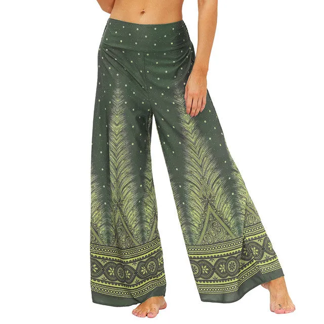 Boho Flare Pants Palazzo