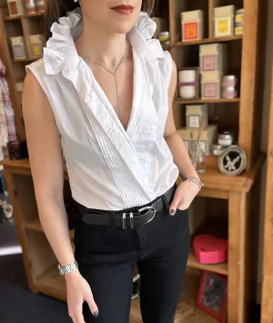 Bonsoir Sleeveless Tux Shirt