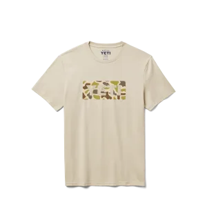Camo Logo Badge Short Sleeve T-Shirt Sand