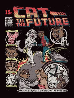 Cat to the Future Tshirt