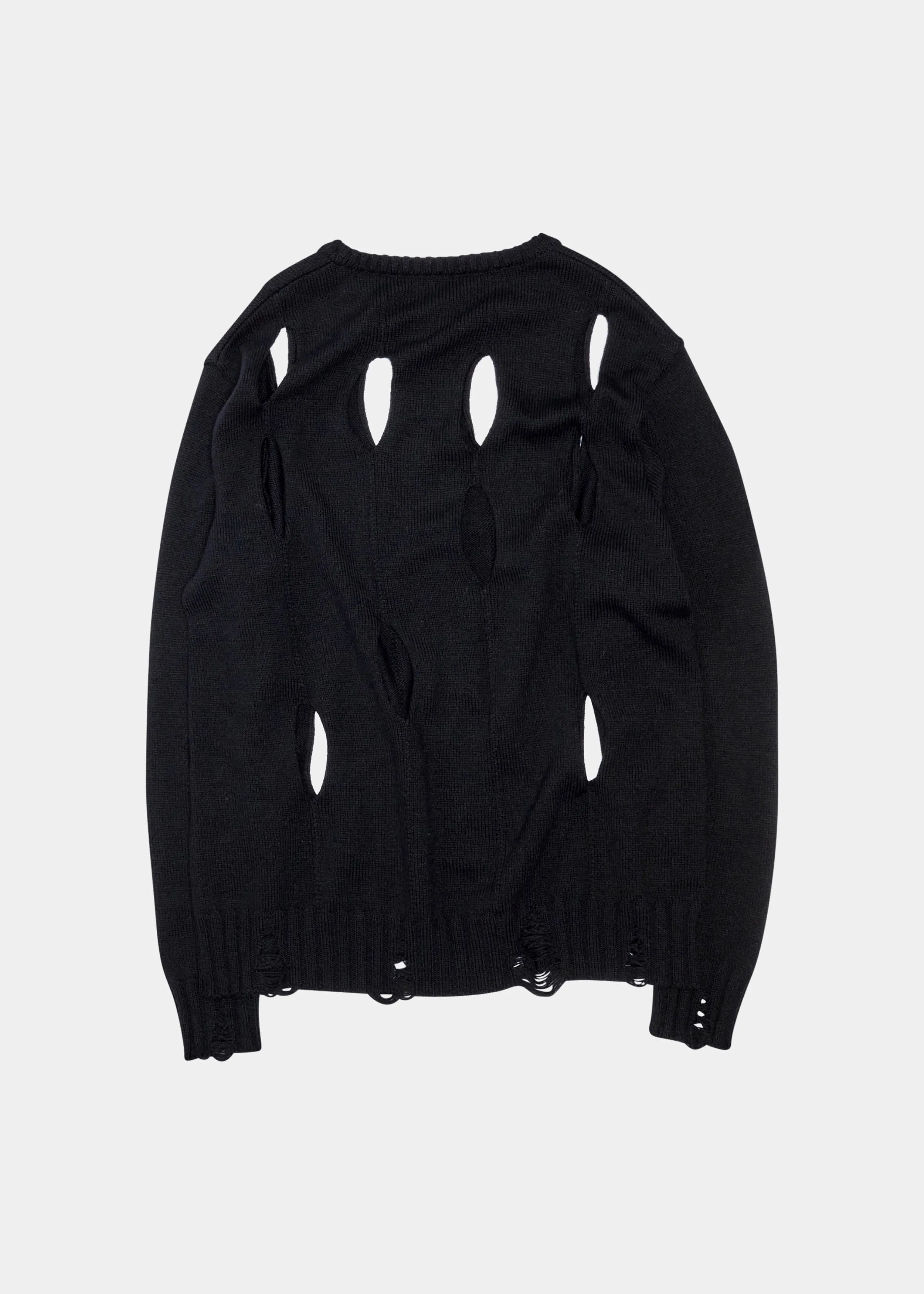Diamond Oversized Sweater - Diamond Knit (Black)