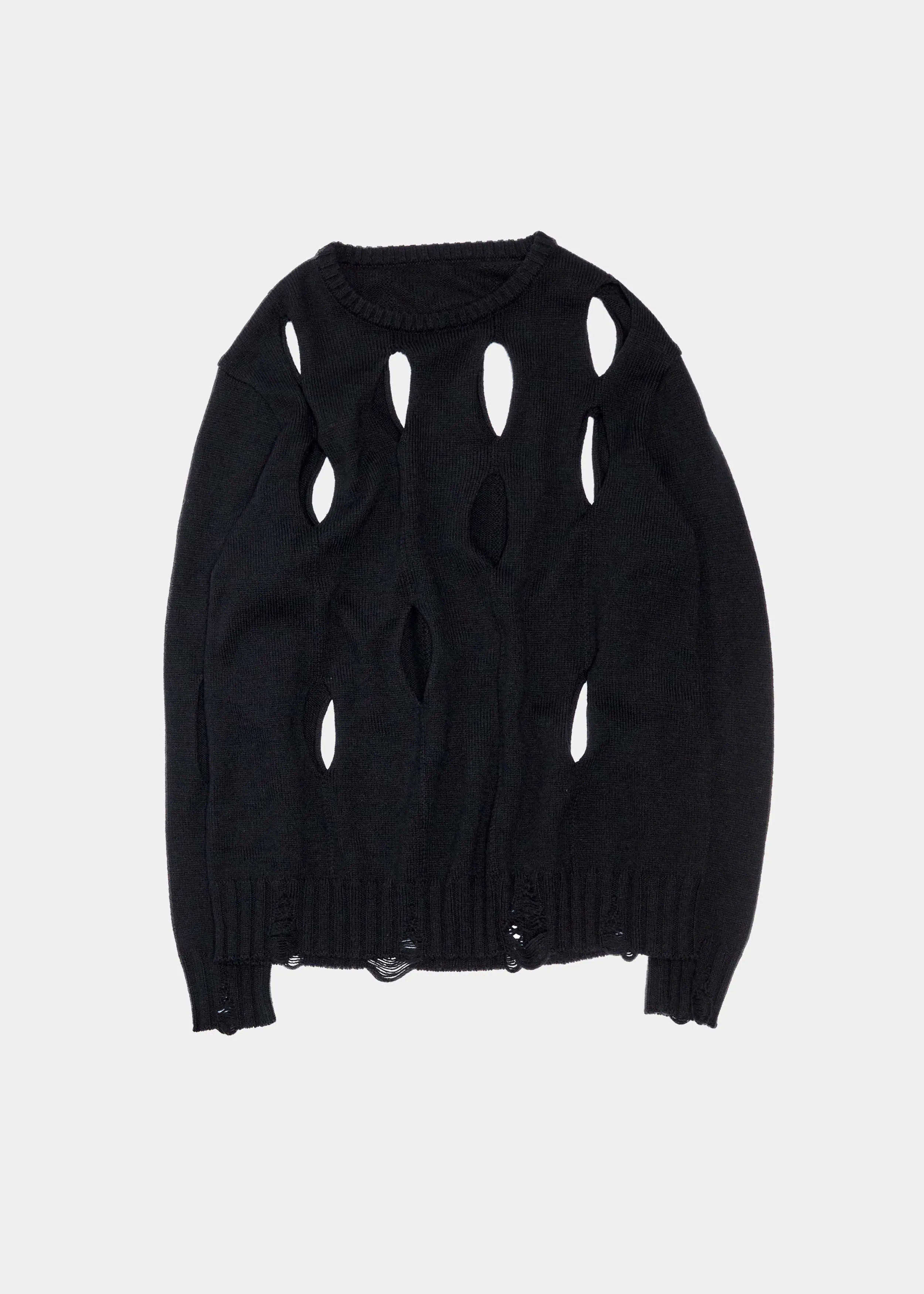 Diamond Oversized Sweater - Diamond Knit (Black)