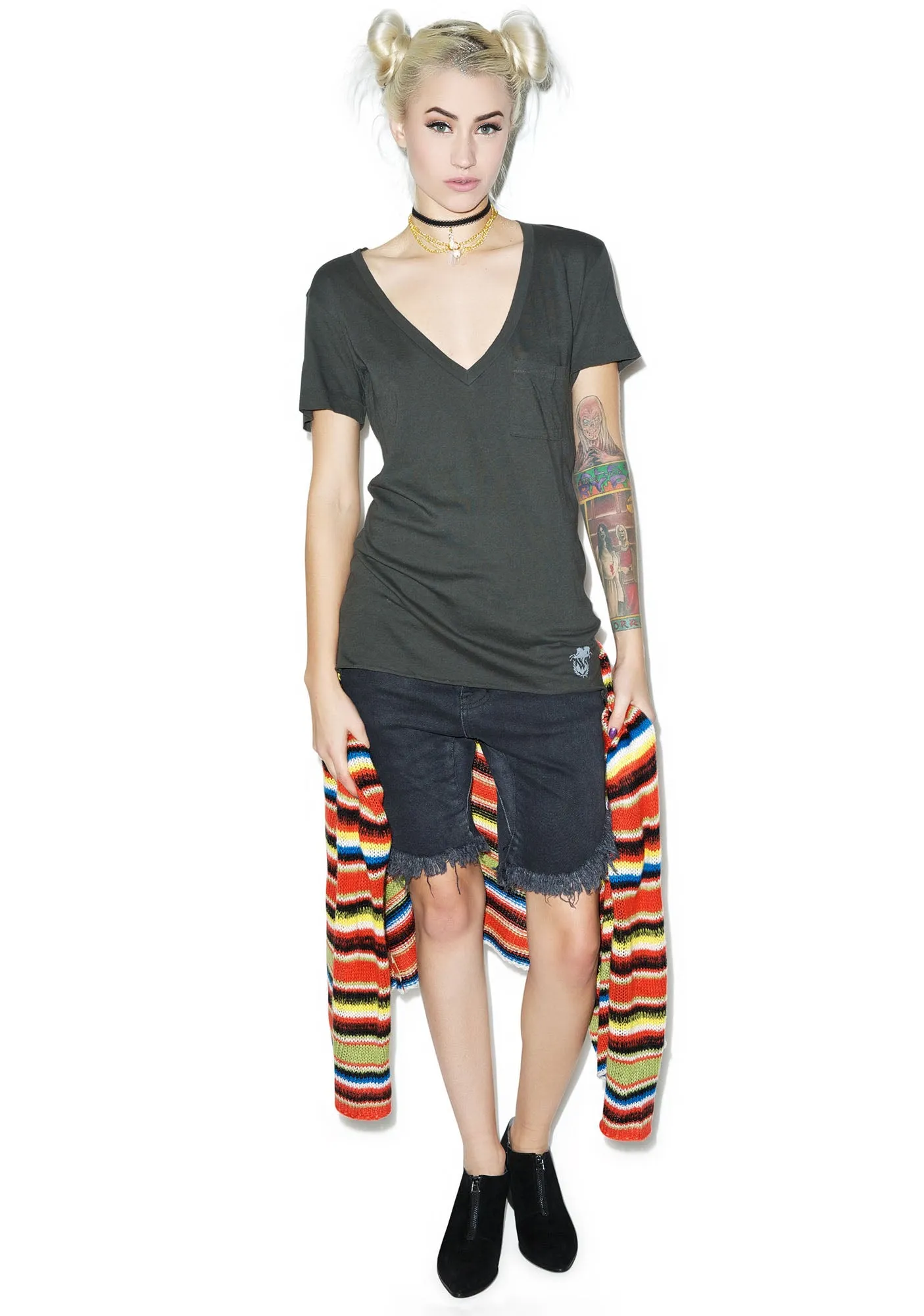 Essentials V-Neck Pocket Tee
