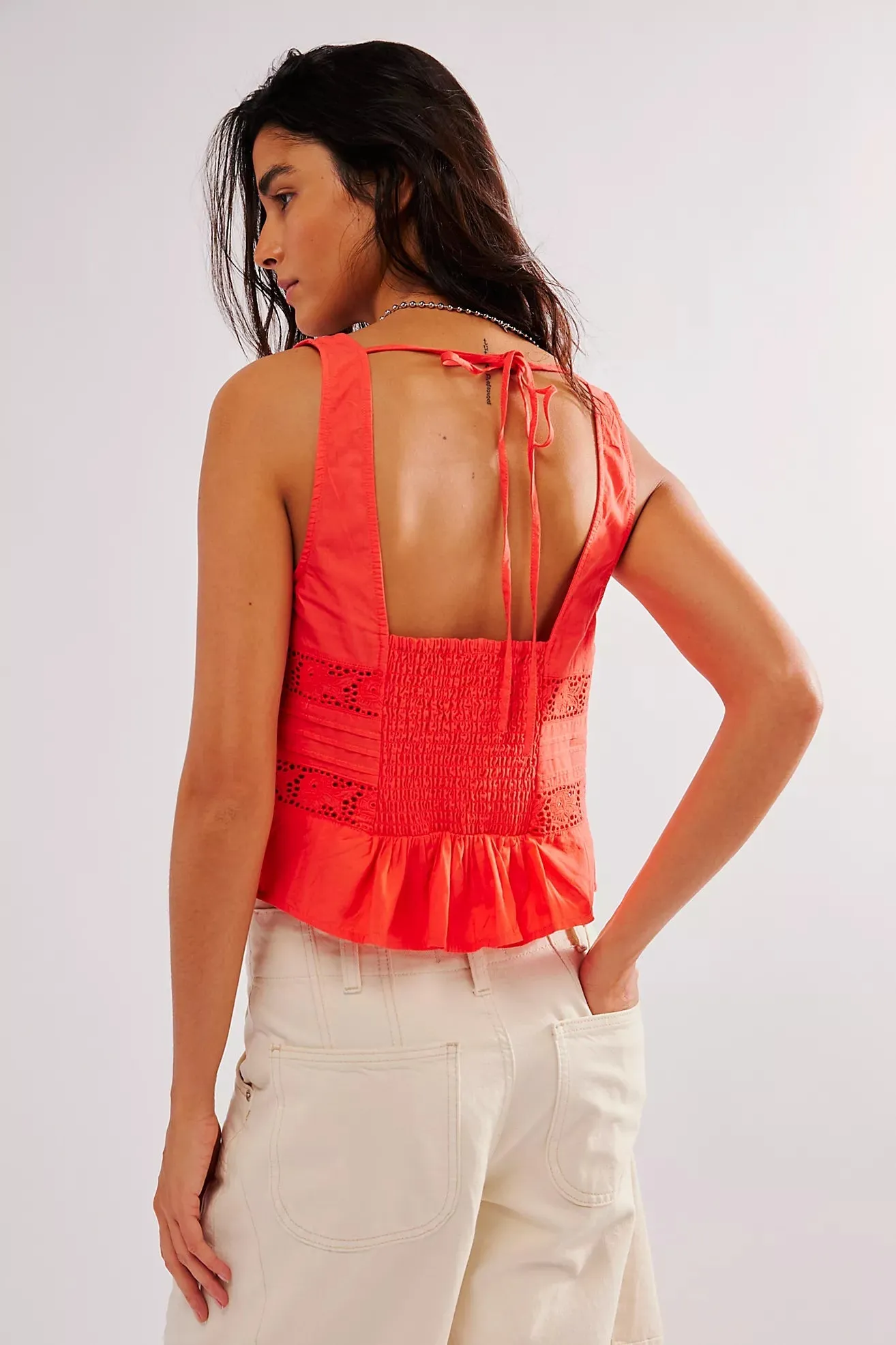 Free People Kianna Lace Tank