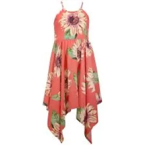 Handkerchief Hem Sunflower Dress | Bonnie Jean