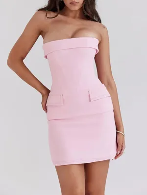 Isabelle Off Shoulder Backless Mini Dress