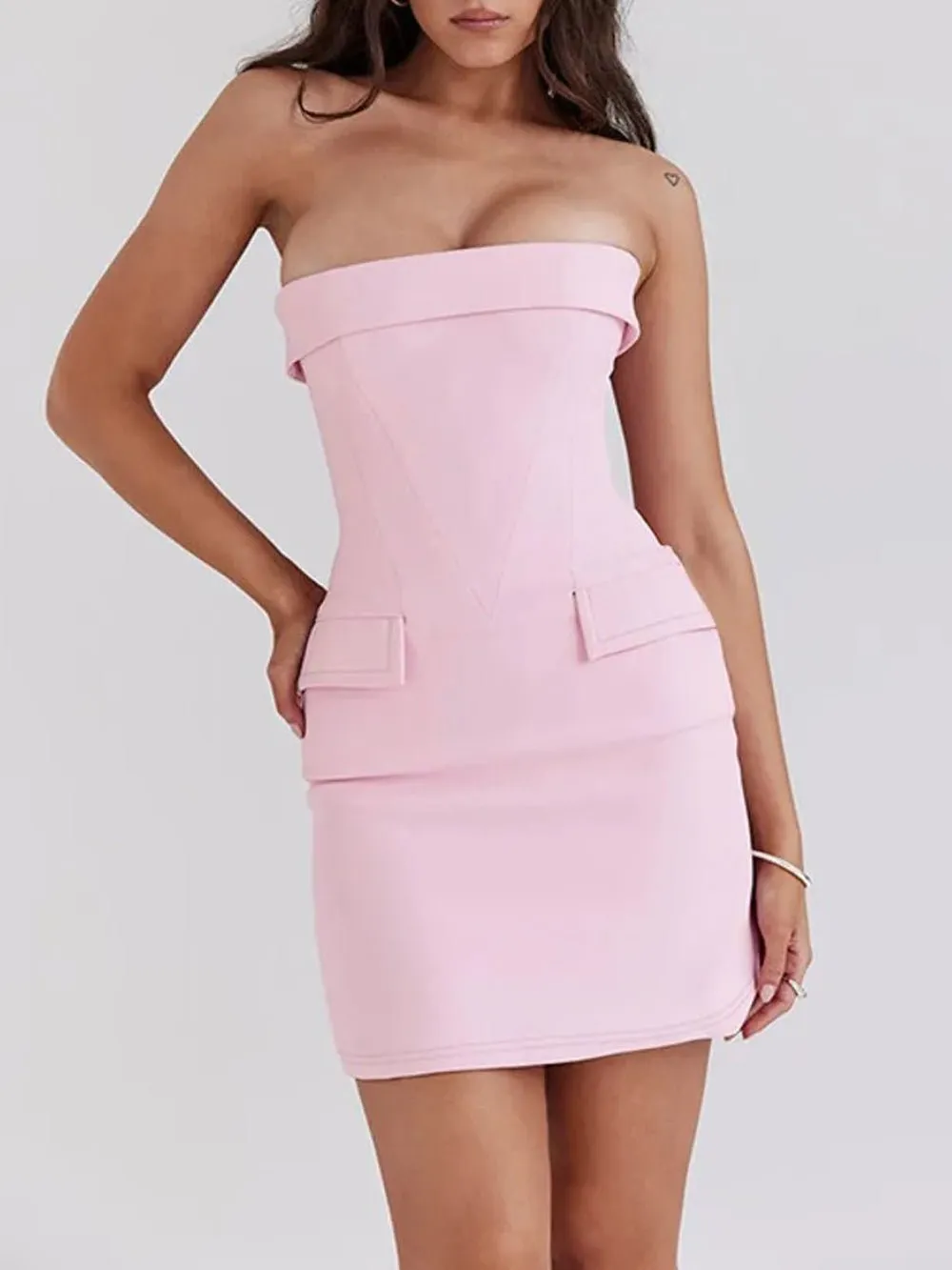 Isabelle Off Shoulder Backless Mini Dress
