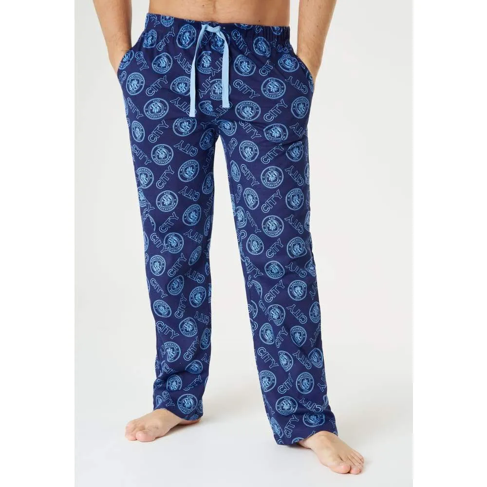 Manchester City F.C. Mens Lounge Pants, Cotton Mens Pyjamas, Football Gifts