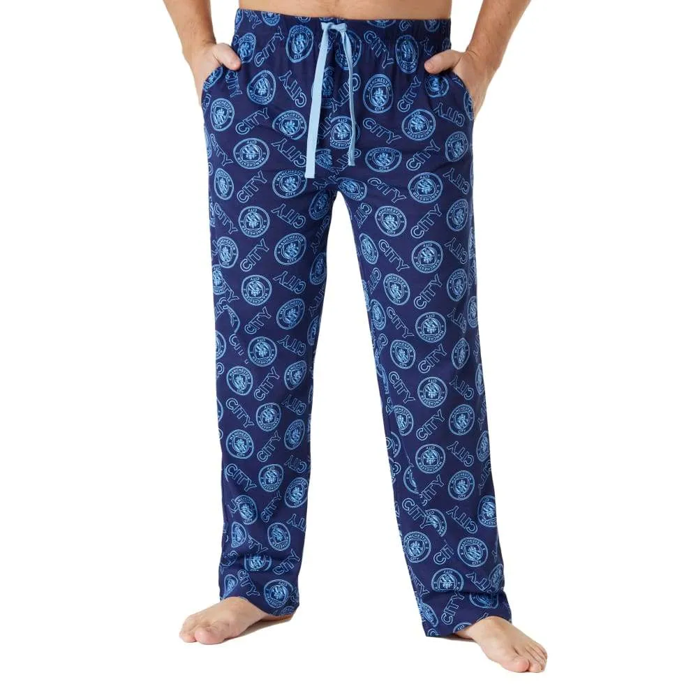 Manchester City F.C. Mens Lounge Pants, Cotton Mens Pyjamas, Football Gifts