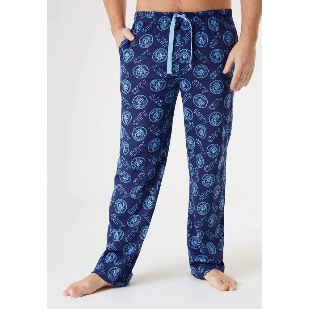 Manchester City F.C. Mens Lounge Pants, Cotton Mens Pyjamas, Football Gifts
