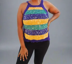 MARDI GRAS sleeveless top
