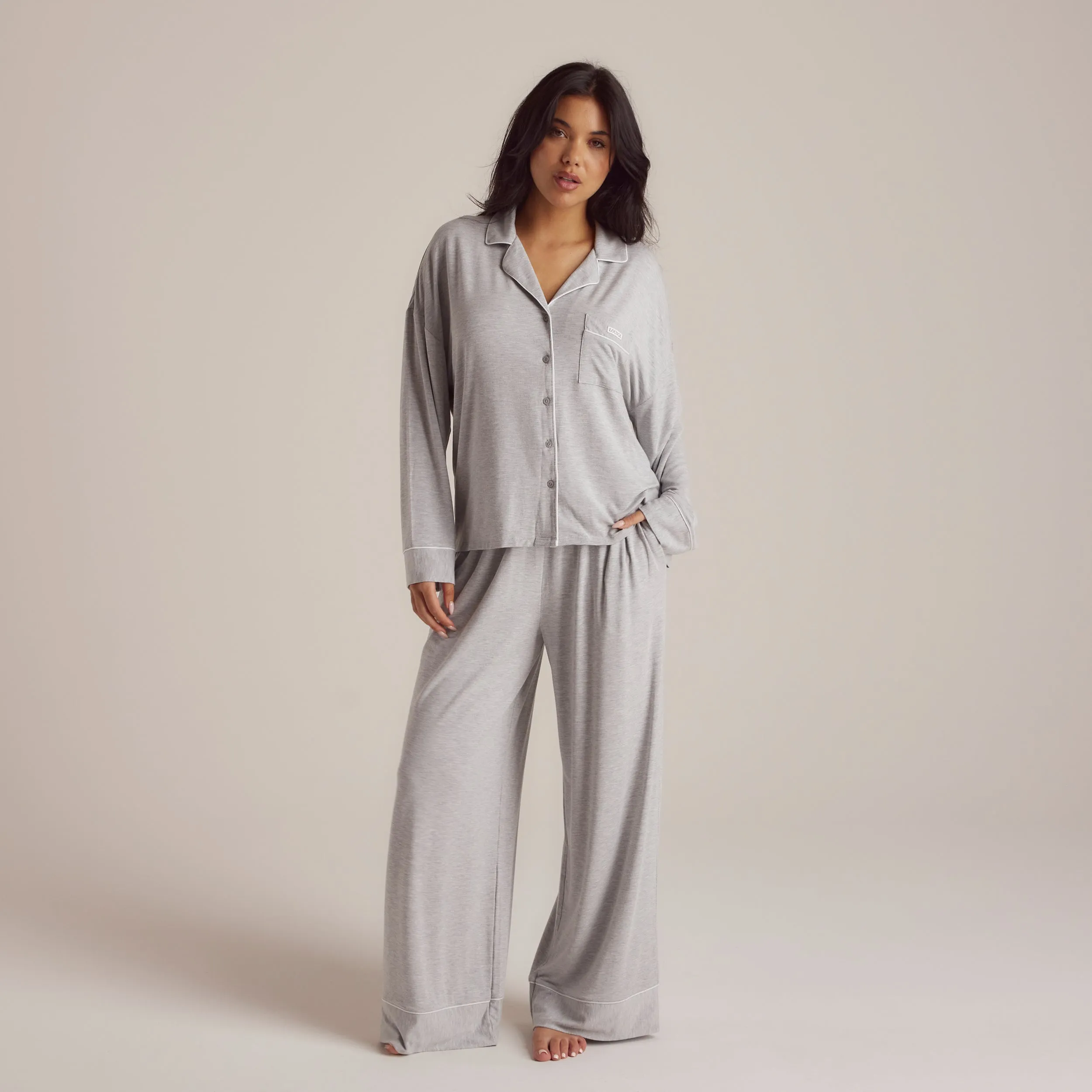 Modal Pajama Pants - Grey Marl