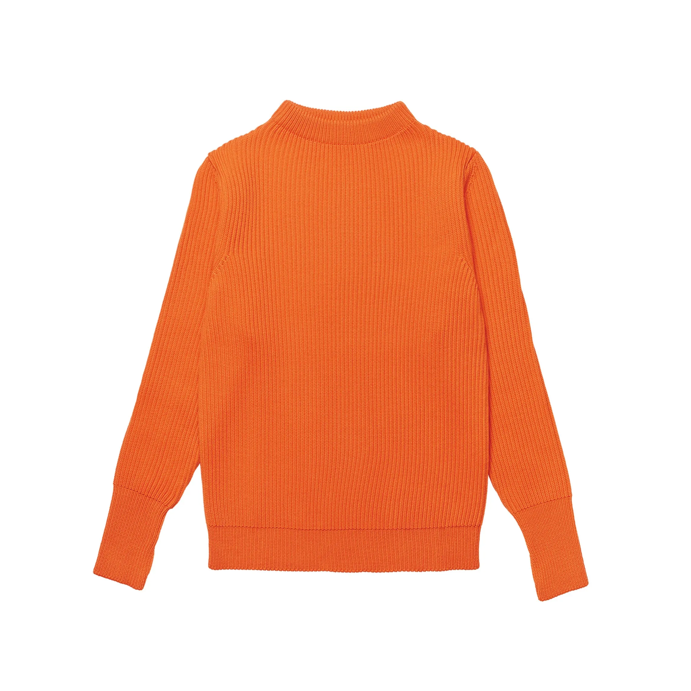 Navy Crewneck Orange