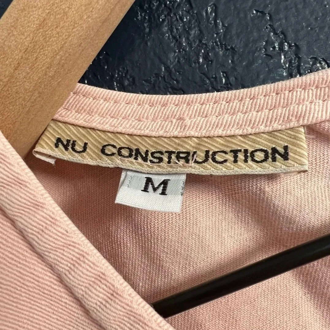 Nu Construction Vintage Tailored Cropped Blouse