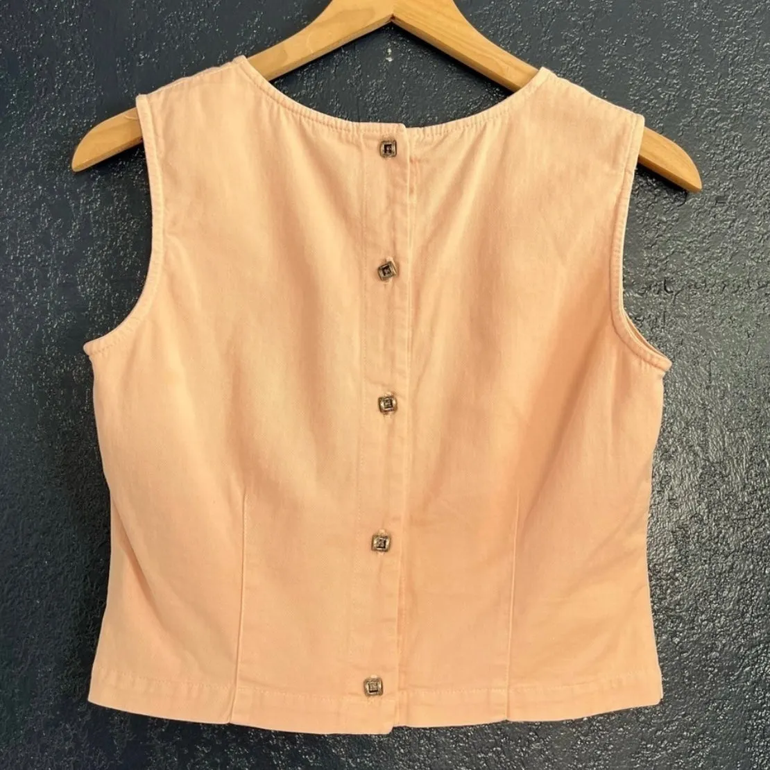 Nu Construction Vintage Tailored Cropped Blouse