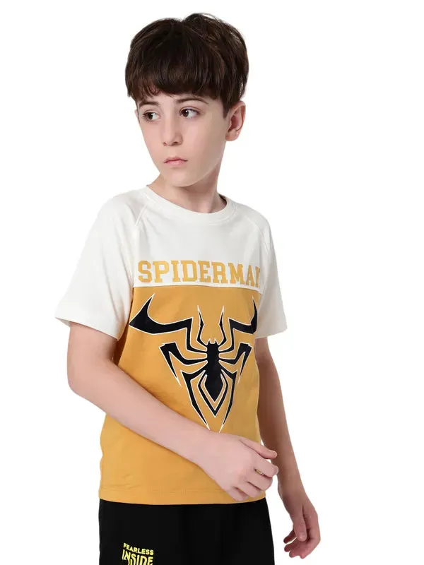 Octave Boys Graphic Printed Round Neck  Cotton T-Shirt