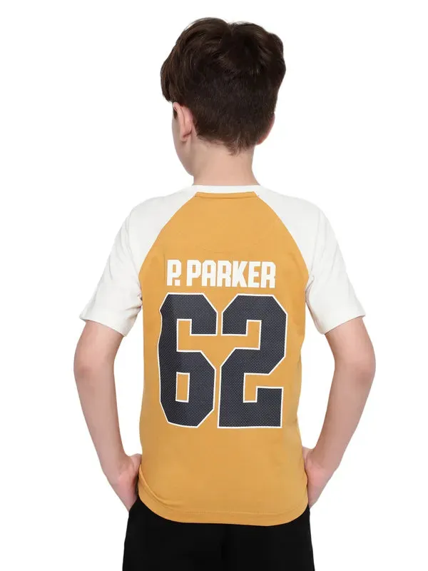 Octave Boys Graphic Printed Round Neck  Cotton T-Shirt