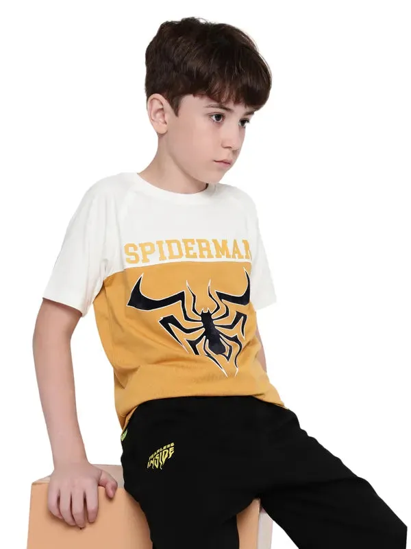 Octave Boys Graphic Printed Round Neck  Cotton T-Shirt