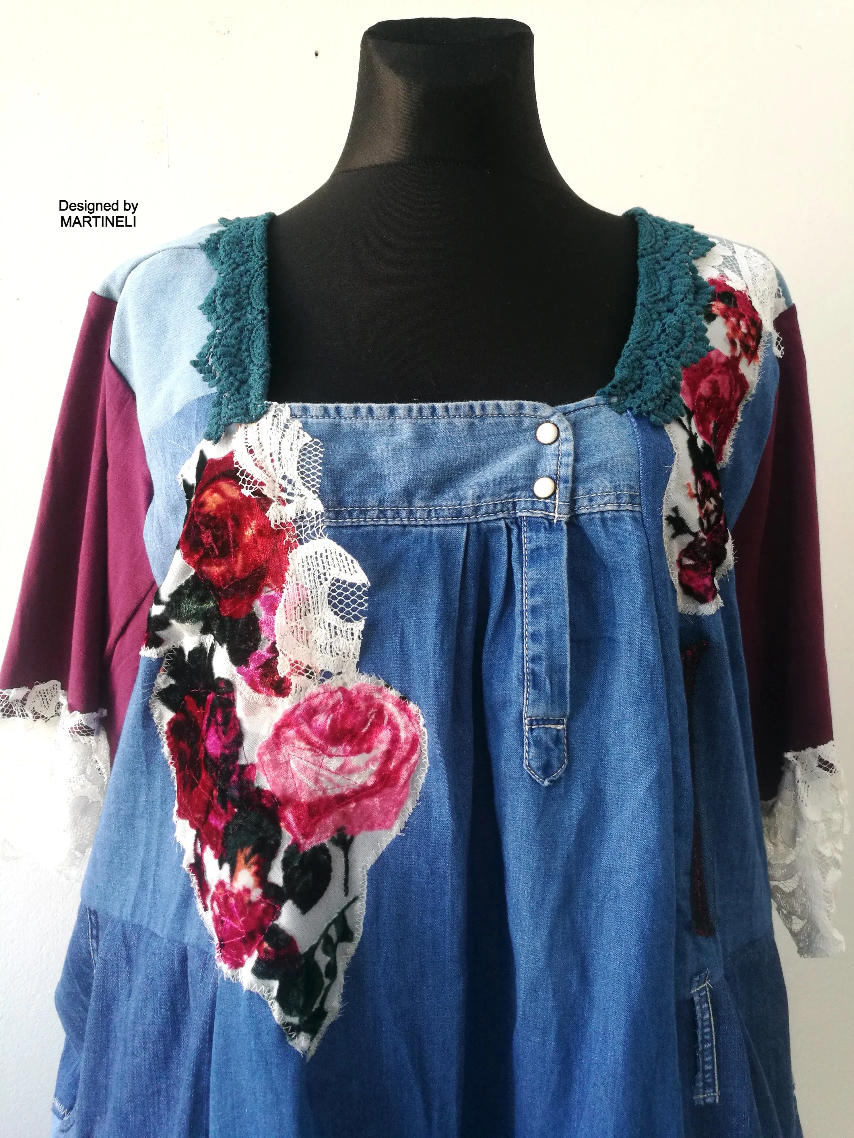 Plus Size Denim Dress,3XL Maxi Summer Shirt Dress