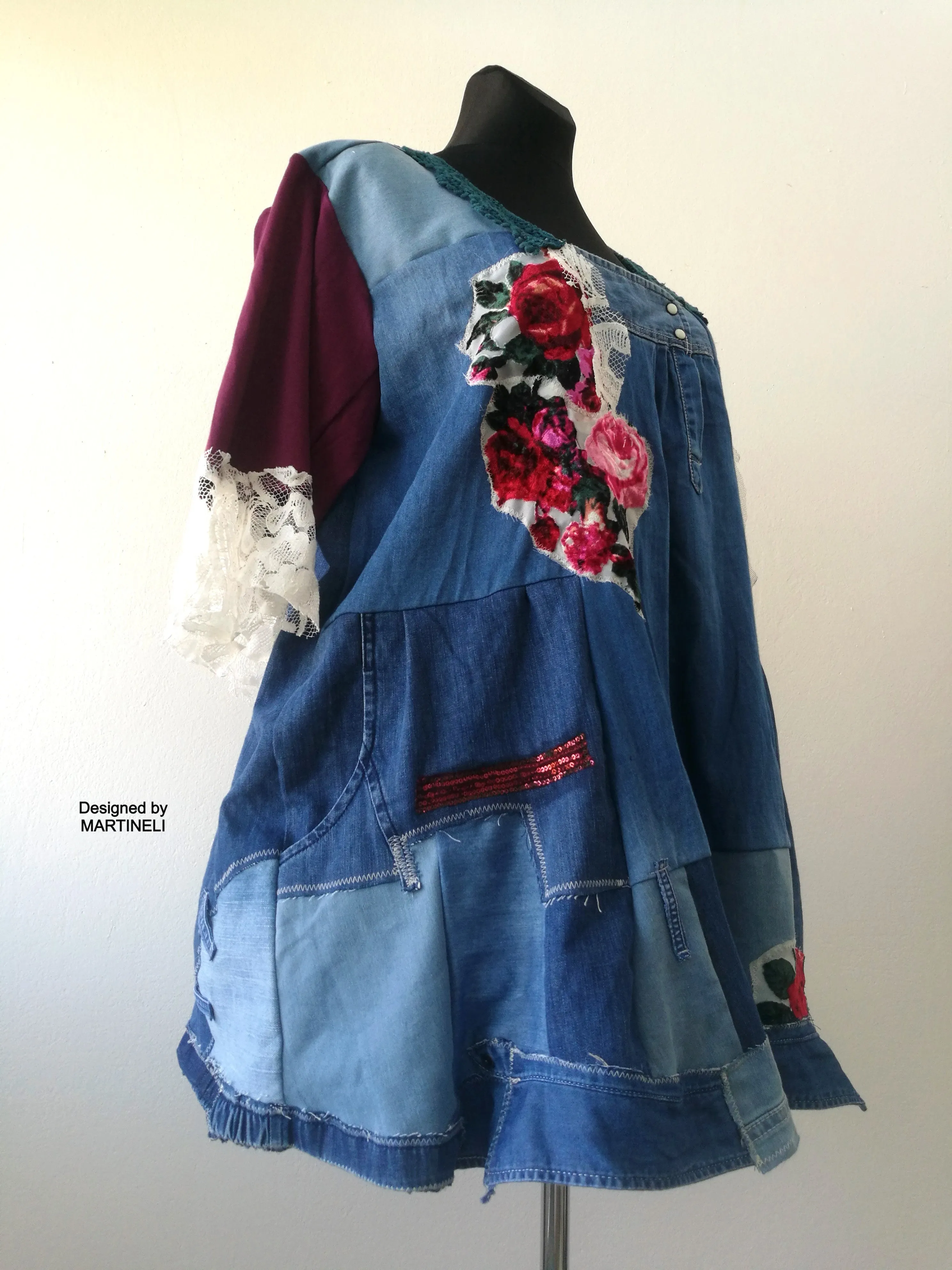Plus Size Denim Dress,3XL Maxi Summer Shirt Dress