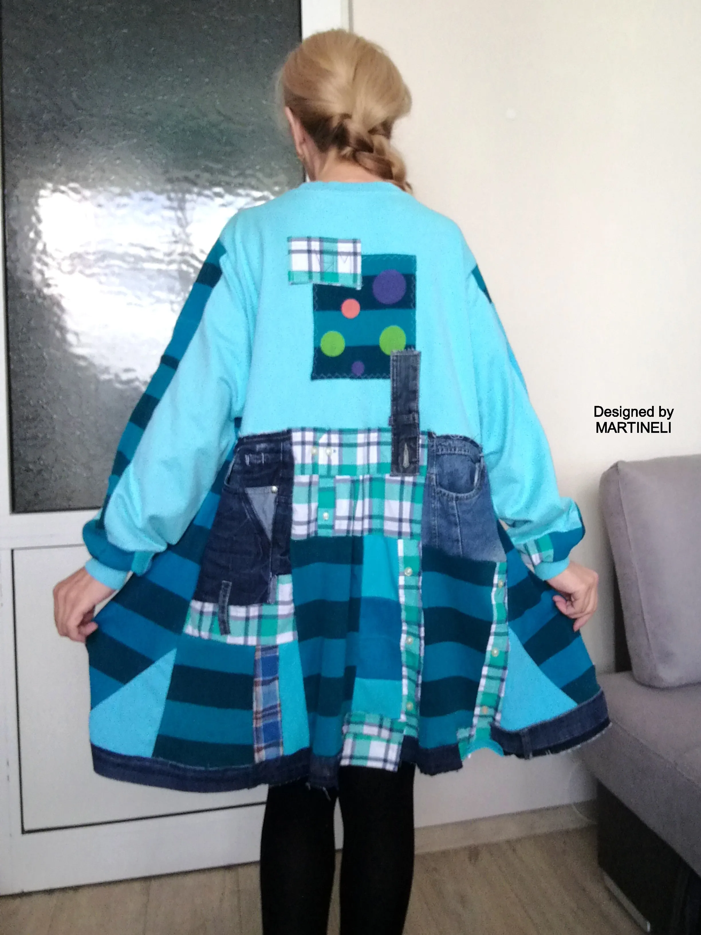PLUS SIZE MICKEY MOUSE SWEATSHIRT DRESS 3X BOHO DENIM OUTFITS