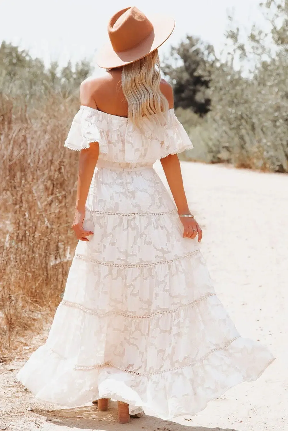 Ruffle Off Shoulder Dress