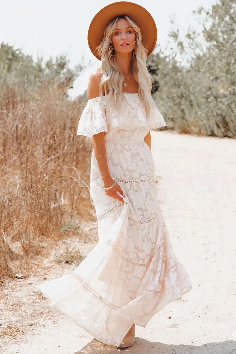 Ruffle Off Shoulder Dress