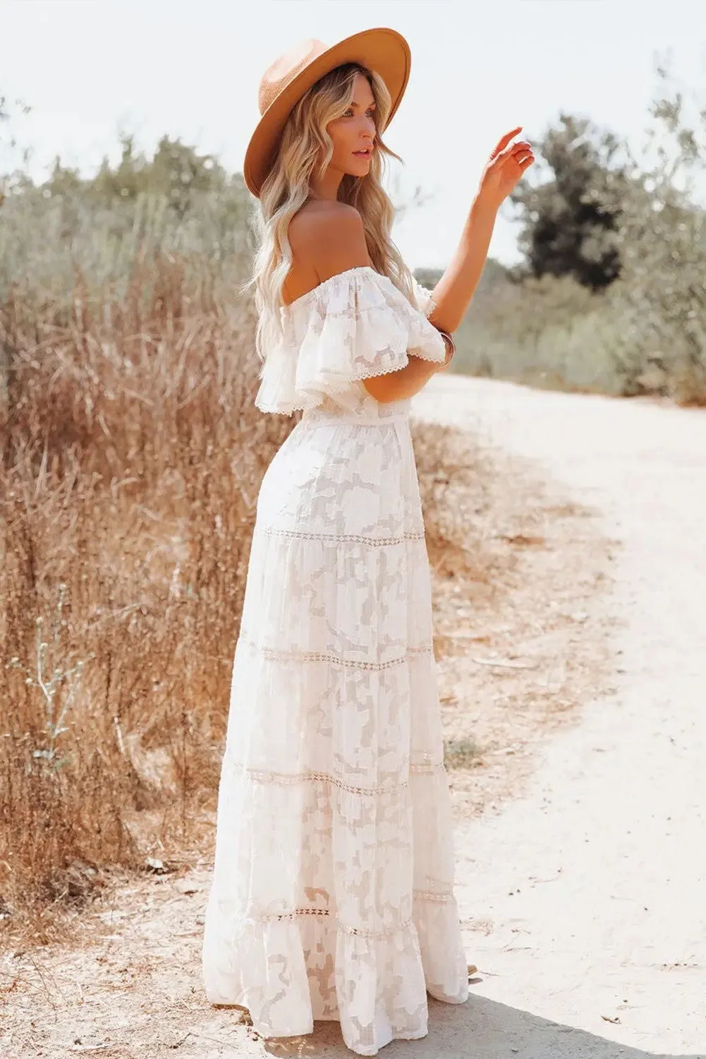 Ruffle Off Shoulder Dress