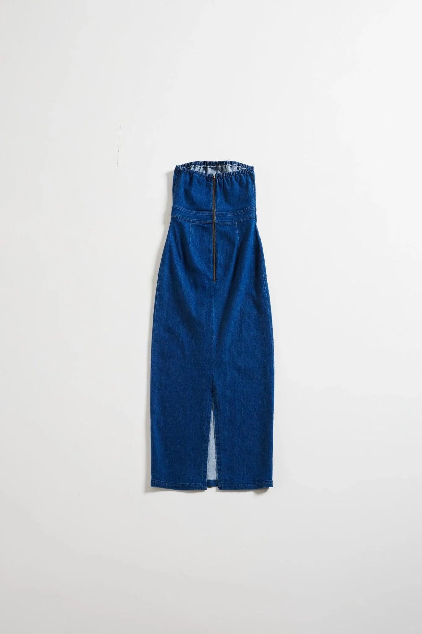 Sleeveless Denim Elegance