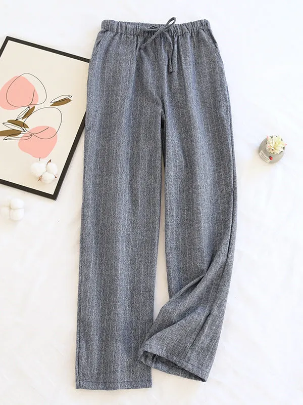 Sripe Print Couple Loungewear Pants