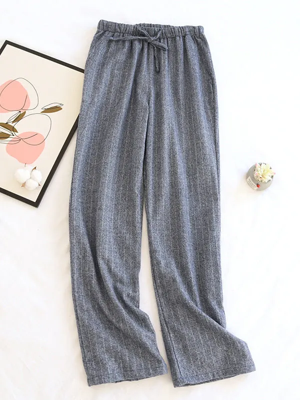 Sripe Print Couple Loungewear Pants
