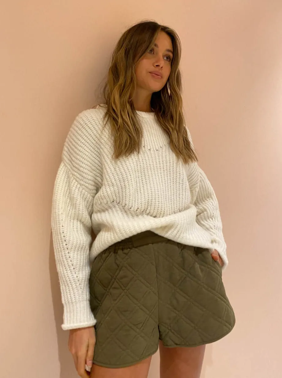Suboo Fay Oversized Alpaca Knit Jumper in Ivory