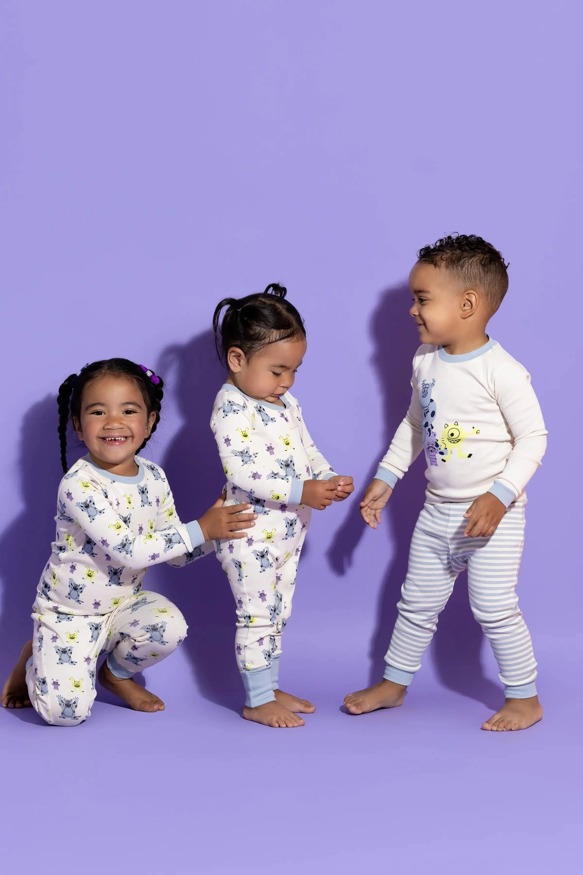 Two-Piece Pajama Set_Monsters Inc. Boo Blue Stripe