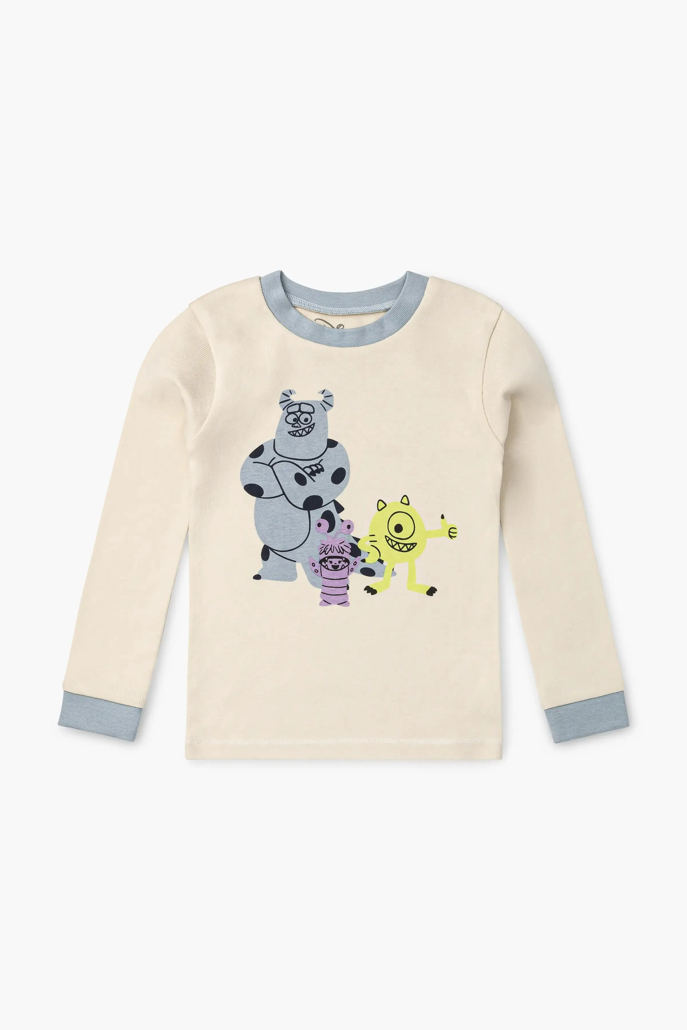 Two-Piece Pajama Set_Monsters Inc. Boo Blue Stripe