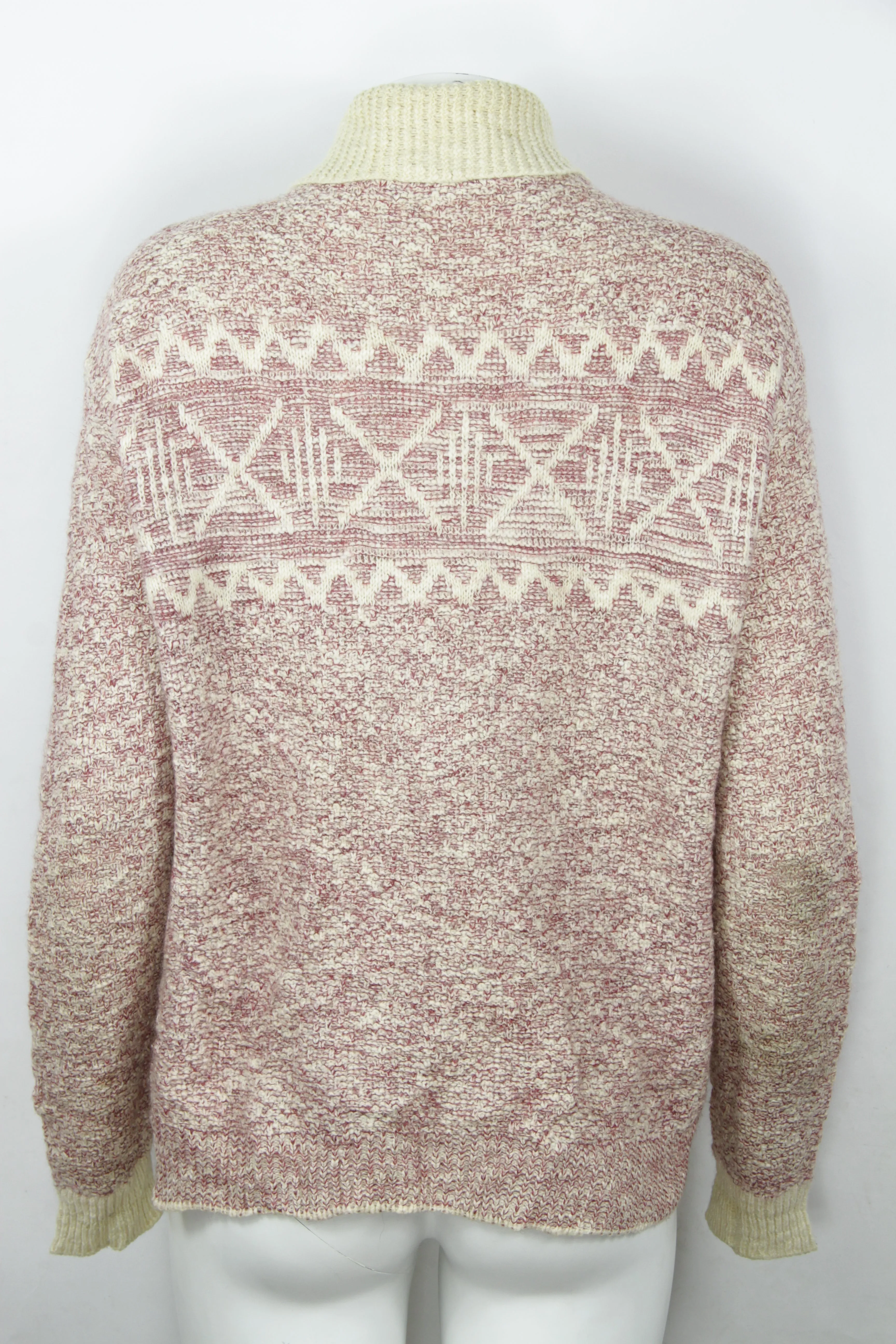 Vintage 1940s Cardigan with Spear Tip Collar - M