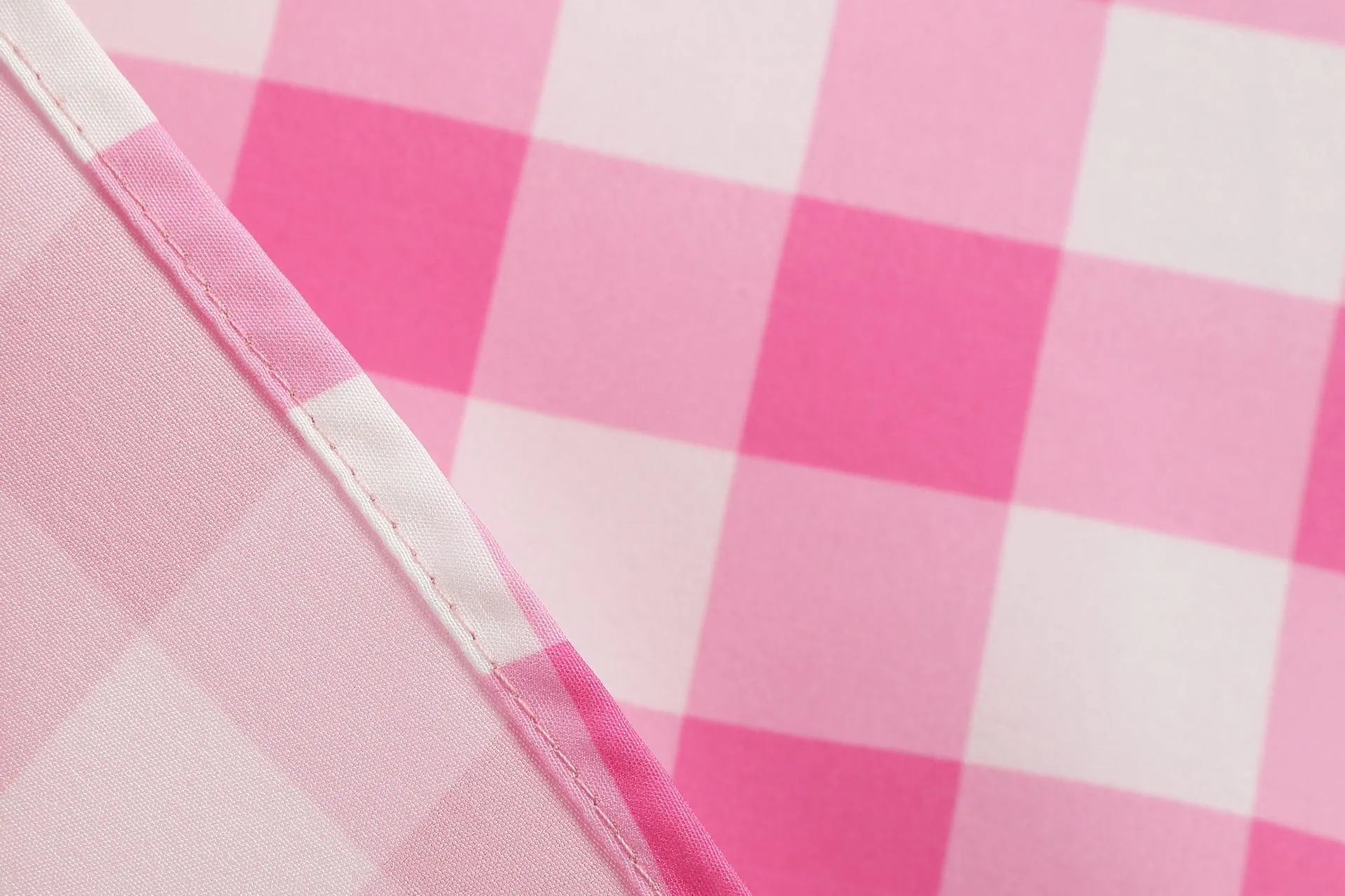 Women's Pink Plaid Dress Vintage 50s 80s Halloween Party Costume Film Fancy Dress