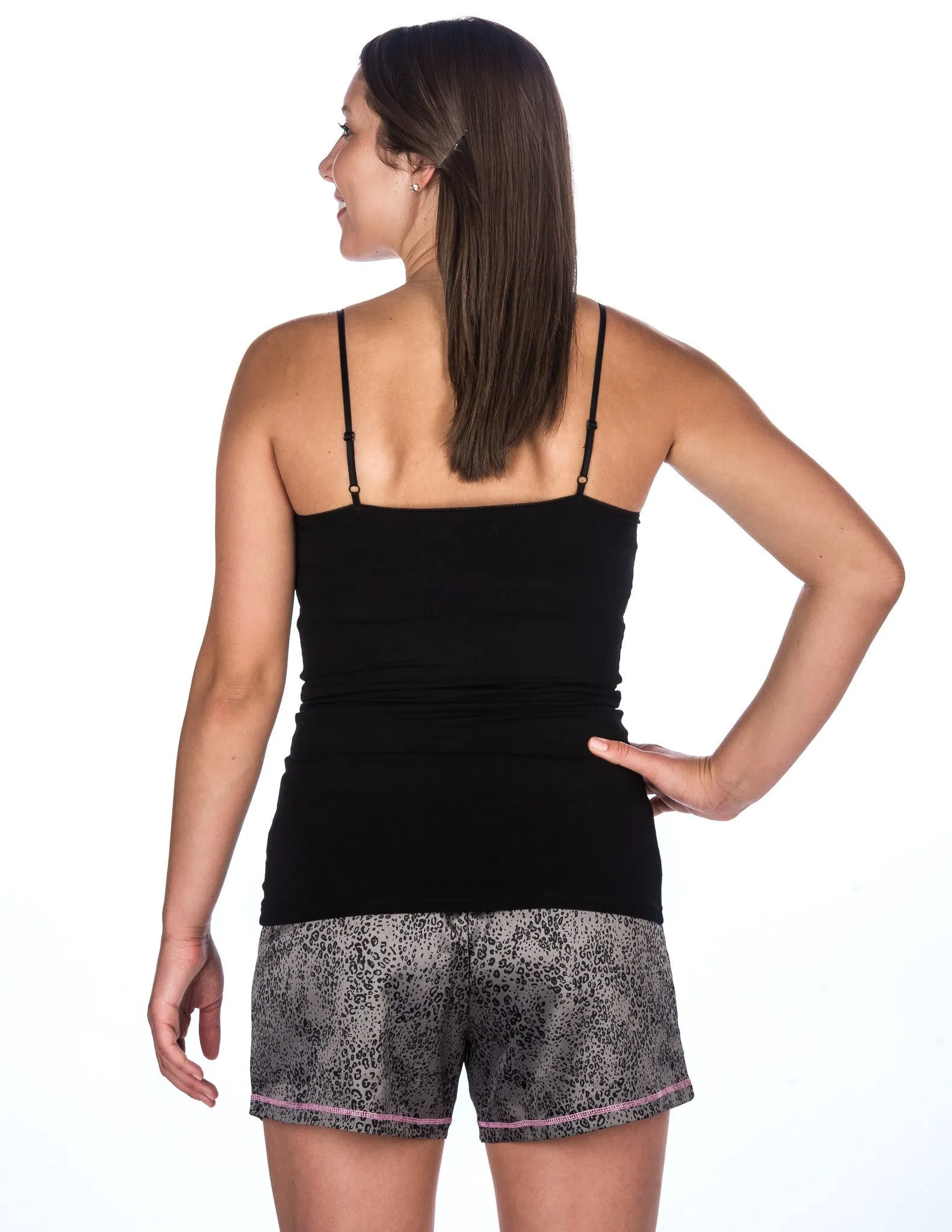 Women's Premium Satin Shorts and Cami Sleep Set